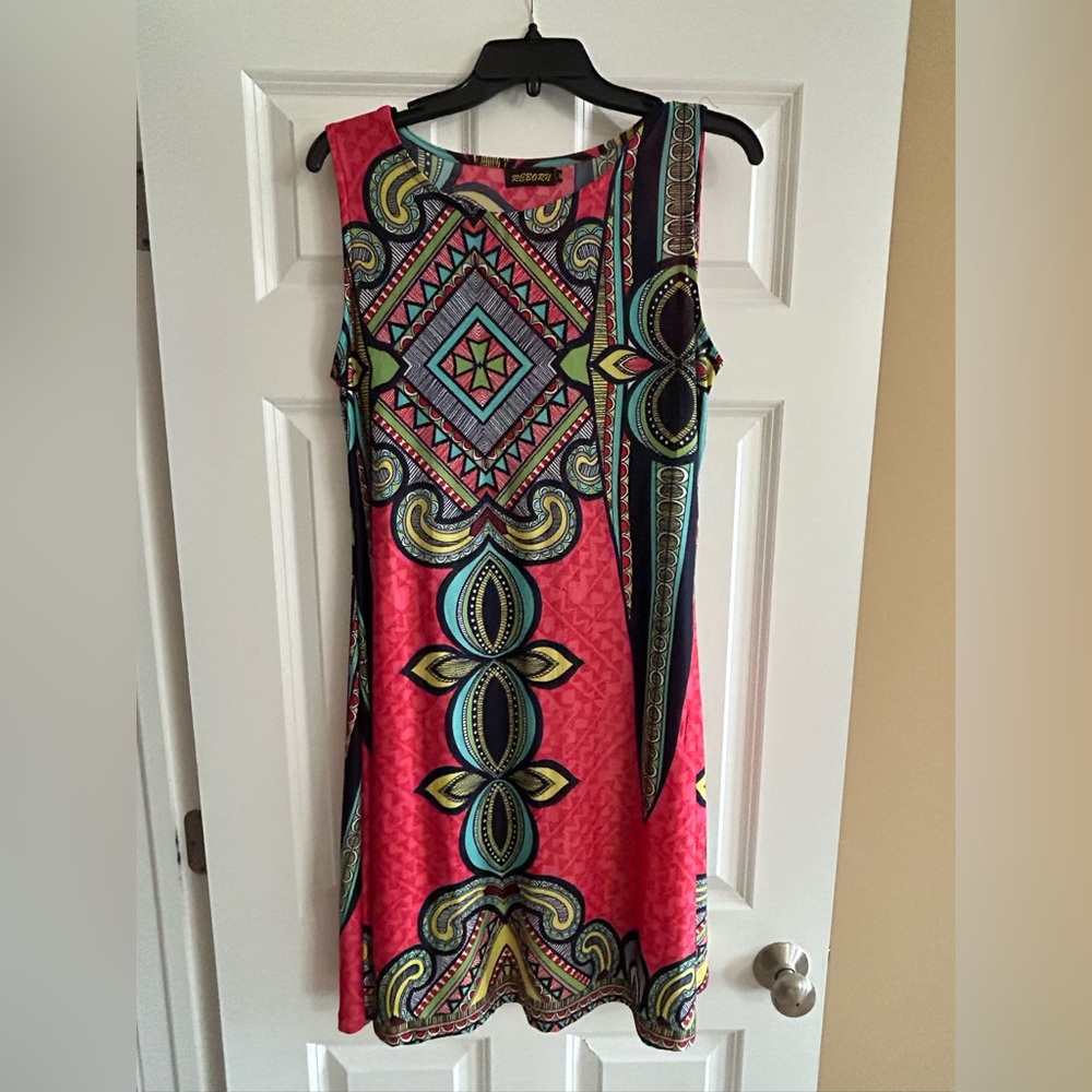 REBORN- size Medium-easy care/easy wear summer dress.